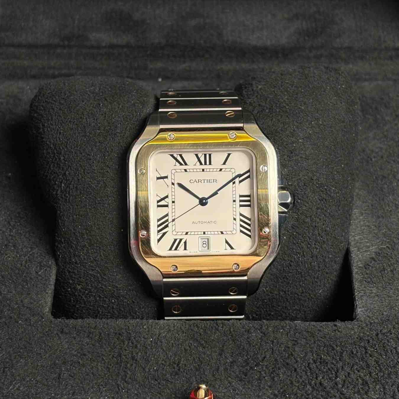 ساعت مردانه کارتیر 38*51 xl میلیمتری Cartier Santos